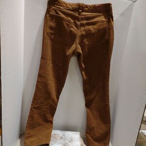 Vintage Mid Rise Lands End Corduroy Pants Short Ankle. W1